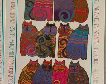 Laurel Burch Blank Cat Notecard and Envelope