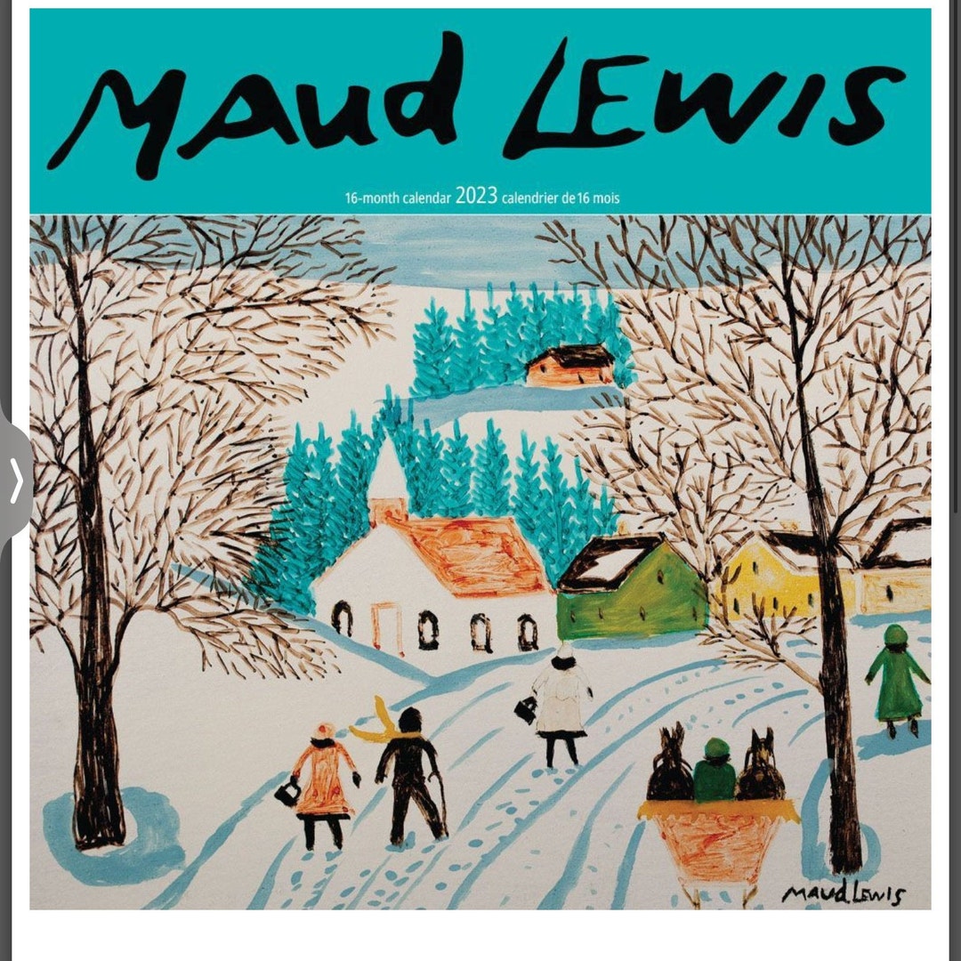 Maud Lewis Calendar 2023 112 Month Jandec Folk Art Hard Etsy
