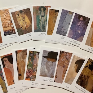 Gustav Klimt Art Stickers: Planner Scrapbook Collage Decals