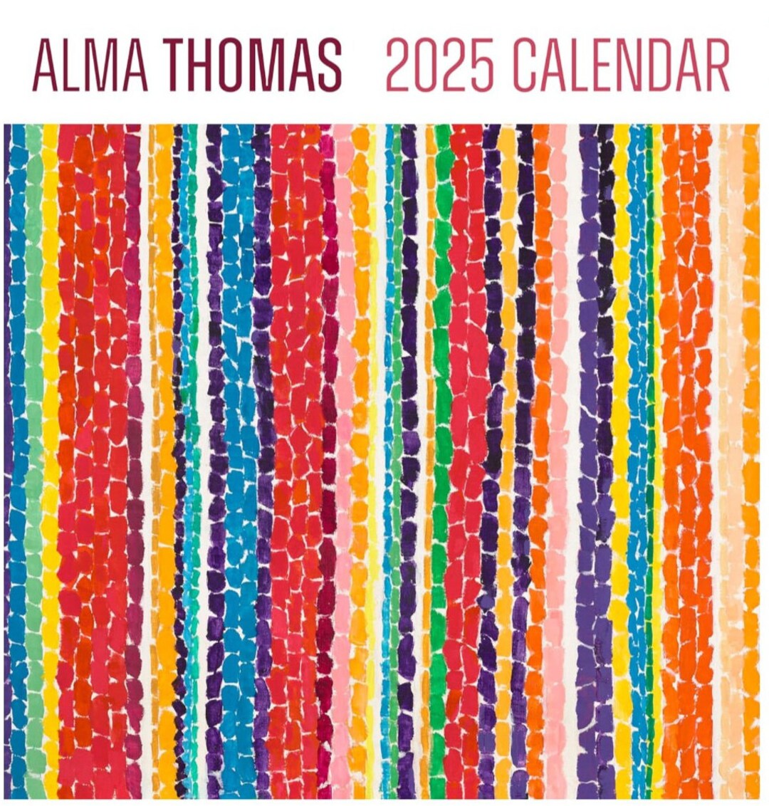 Alma Thomas, 2025 Wall Calendar, 12 Months Jan dec, Abstract