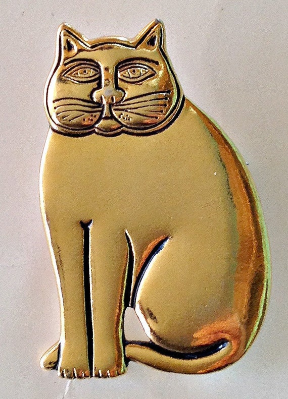Mystic Cat Post Earrings and Brooch (3) by Laurel… - image 2