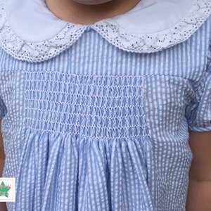 Smocked Seersucker Dress, Easter Dress, Summer Dresses, Girls Dresses