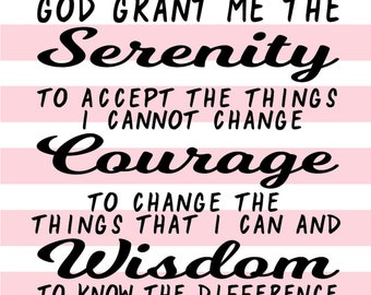 Download Serenity prayer svg | Etsy