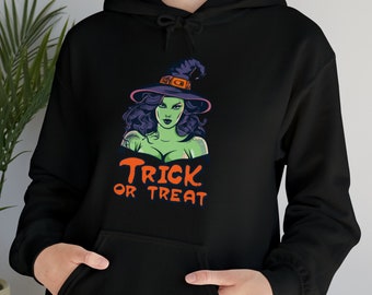Sexy Witch Trick or Treat Hoodie Unisex Halloween