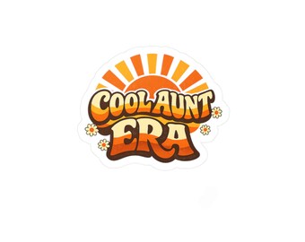 Cool Aunt Era Sticker - Retro 70s Auntie Sticker - Funny Aunt Gift - Vintage Aunt Life Unisex Shirt