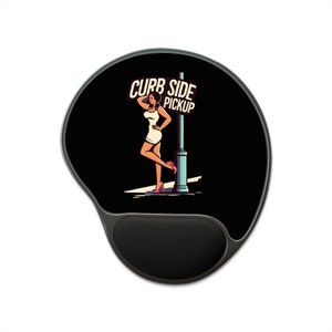 Curb Side Pickup Mouse Pad with Foam Wrist Rest