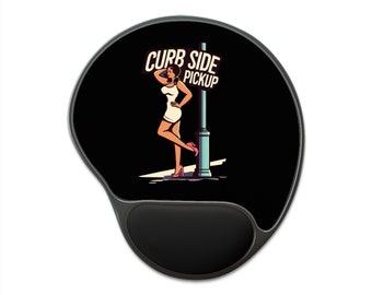 Curb Side Pickup Mouse Pad with Foam Wrist Rest