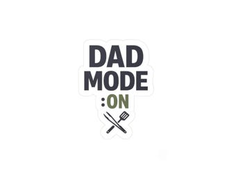 Dad Mode On Sticker - Funny Dad Sticker - Father's Day Gift - Modern Minimalist Dad Era Unisex Shirt