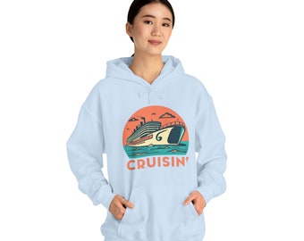 Cruisin Unisex Hooded Sweater, Cruiseship Hoodie, Multiple Sizes and Colors