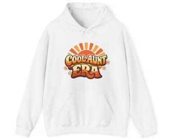 Cool Aunt Era Hoodie - Retro 70s Auntie Hoodie - Funny Aunt Gift - Vintage Aunt Life Unisex Shirt