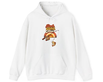 Funny Fishing License Hoodie - Reel Good Time Pun - Fishing Gift