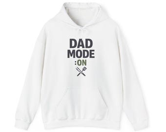 Dad Mode On Hoodie - Funny Dad Hoodie - Father's Day Gift - Modern Minimalist Dad Era Unisex Shirt