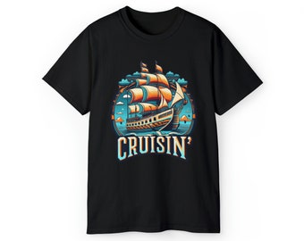 Cruisin Tee, Nautical T-shirt, Galleon Ocean Sailing Shirt