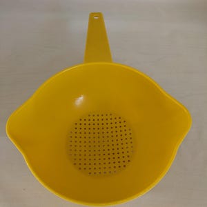 Vintage Yellow Colander