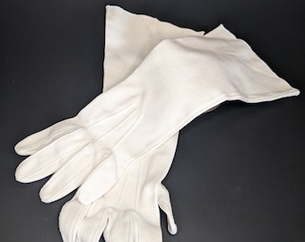 Vintage Ladies Cotton Long Formal Gloves