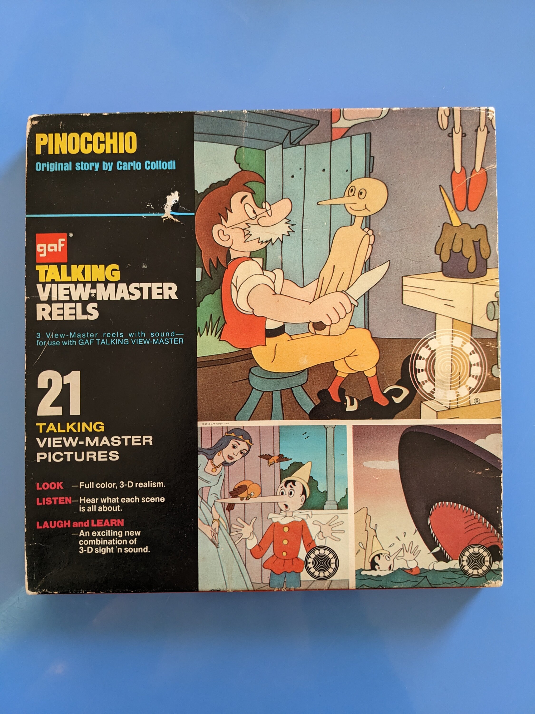 Gaf Talking View Master Reels Pinocchio 