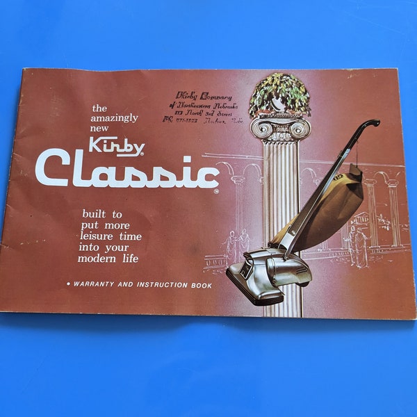 Vintage Kirby Classic 1970 Warranty and Instruction Book from SYSTAtreasures