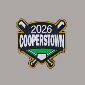 2026 Cooperstown Shoe Charm Baseball Shoe Charm Baseball Hall of Fame Dream Park All Star Village Cooperstown New York Baseball