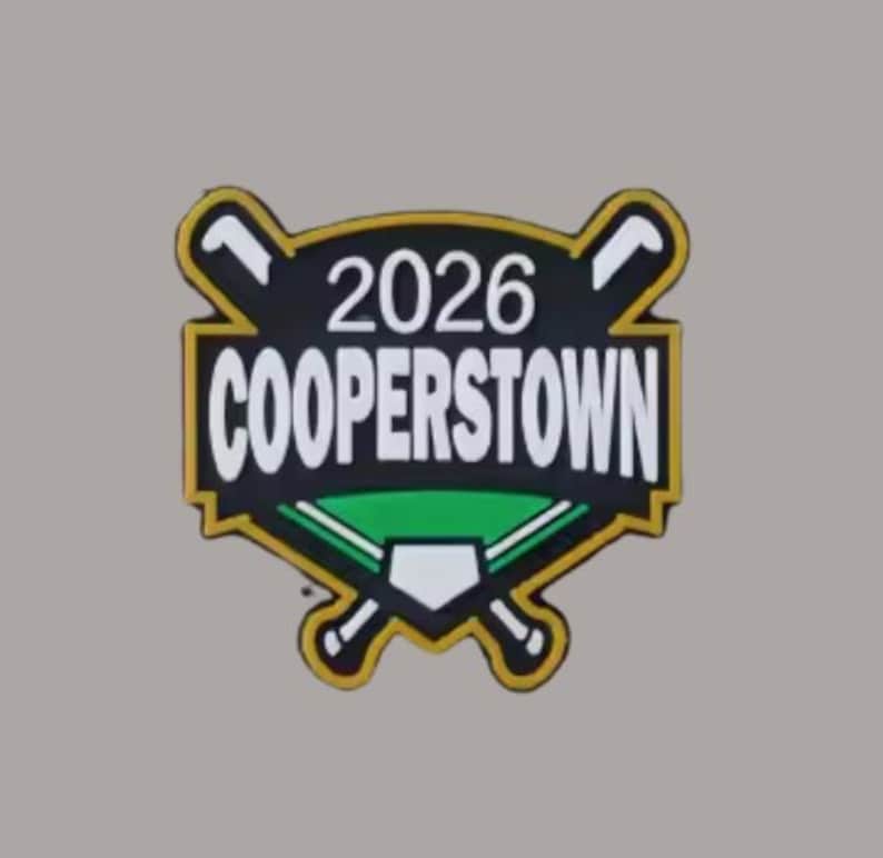 2026 Cooperstown Shoe Charm Baseball Shoe Charm Baseball Hall of Fame Dream Park All Star Village Cooperstown New York Baseball image 1