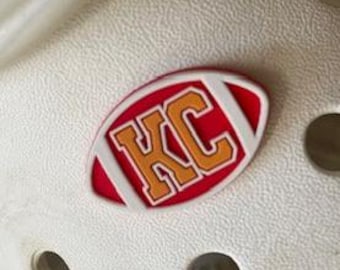 KC Football Shoe Charm Kansas City Football Gift Clog Charm