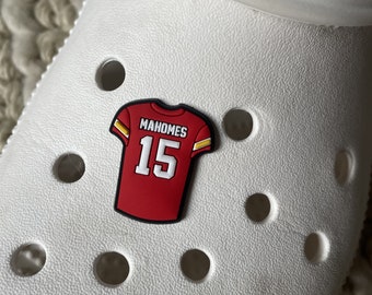 Mahomes Jersey Shoe Charm Kansas City Football 15 Gift