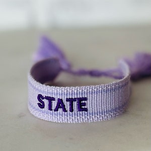 Kansas State Woven Friendship Bracelet Graduation Gift for Friend Wildcats image 1