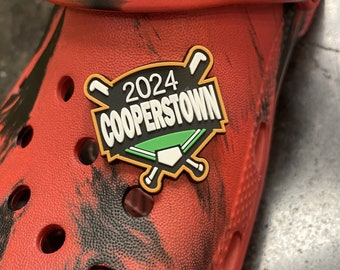 2024 Cooperstown Shoe Charm Baseball Shoe Charm Baseball Hall of Fame Dream Park All Star Village Cooperstown New York Baseball