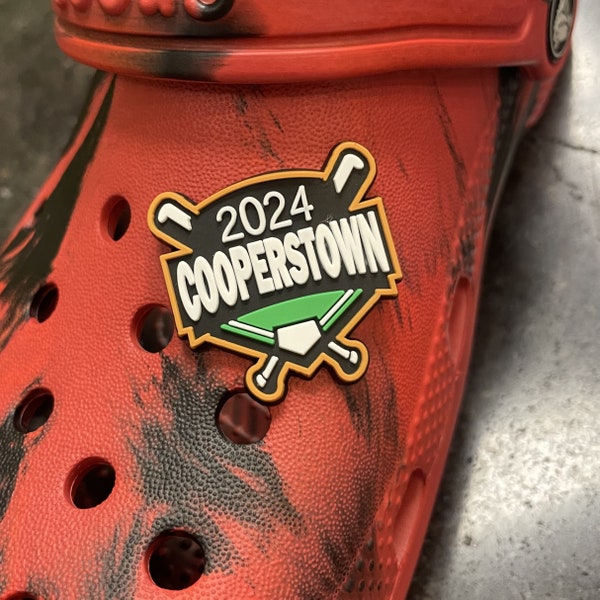 2024 Cooperstown Shoe Charm Baseball Shoe Charm Baseball Hall of Fame Dream Park All Star Village Cooperstown New York Baseball