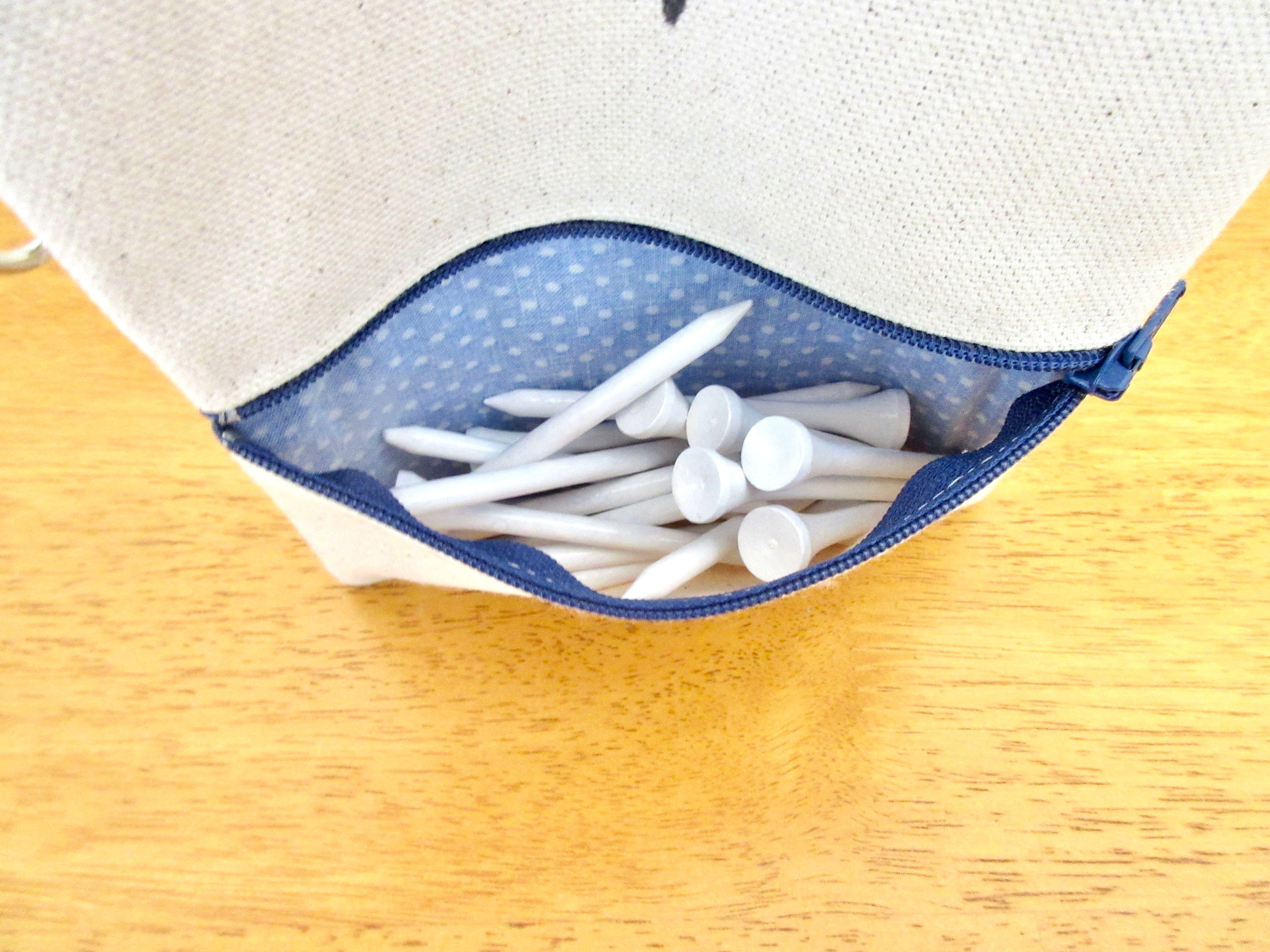 Ladies Lined 7x5 Clip on Golf Bag Accessory Royal Blue Etsy