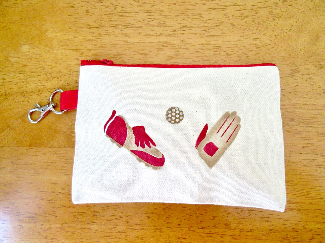 Ladies Lined 5x7 Clip on Golf Bag Accessory Red Golf Shoes & Etsy