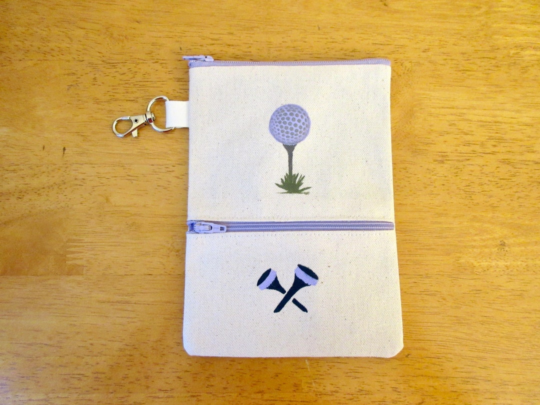 Ladies Lined 7x5 Clip on Golf Bag Accessory Lilac Zippers Etsy