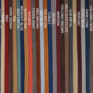 Correas de cuero para billeteras, bolsos, carteras, monederos, llaveros, en plata, oro, bronce, oro rosa, cuero reciclado.