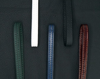 Upcycled Leather Wristlet Strap, Clutch/Wallet/Bag Accessory