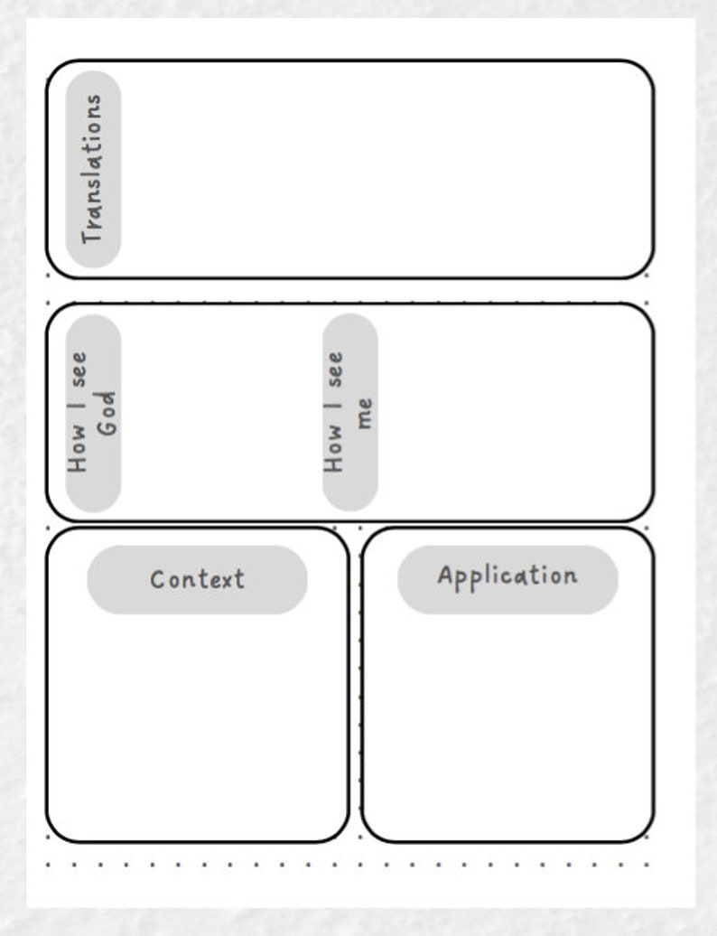 Verse Mapping Journal Printable Digital Download Etsy