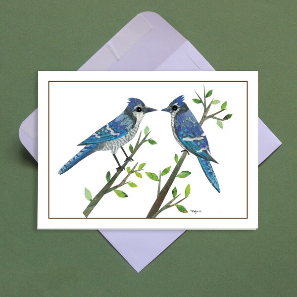 Pair Of Blue Jays - Greeting Card