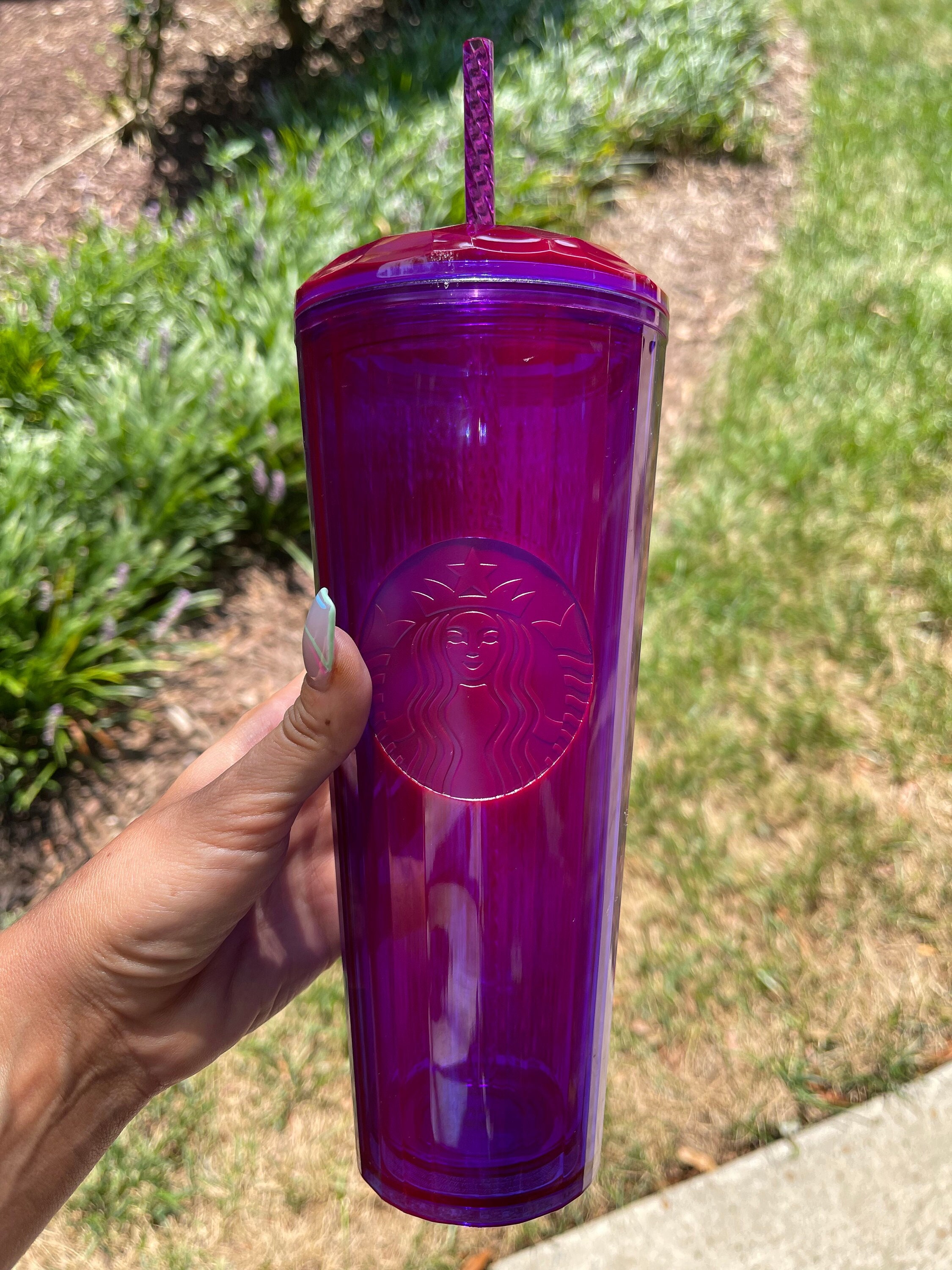 Starbucks Kitchen | Starbucks Pink Jeweled Tumbler | Color: Pink/Purple | Size: Venti | Mieko09's Closet