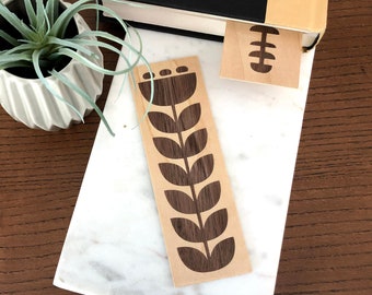 Scandinavian Style Wood Veneer Bookmark