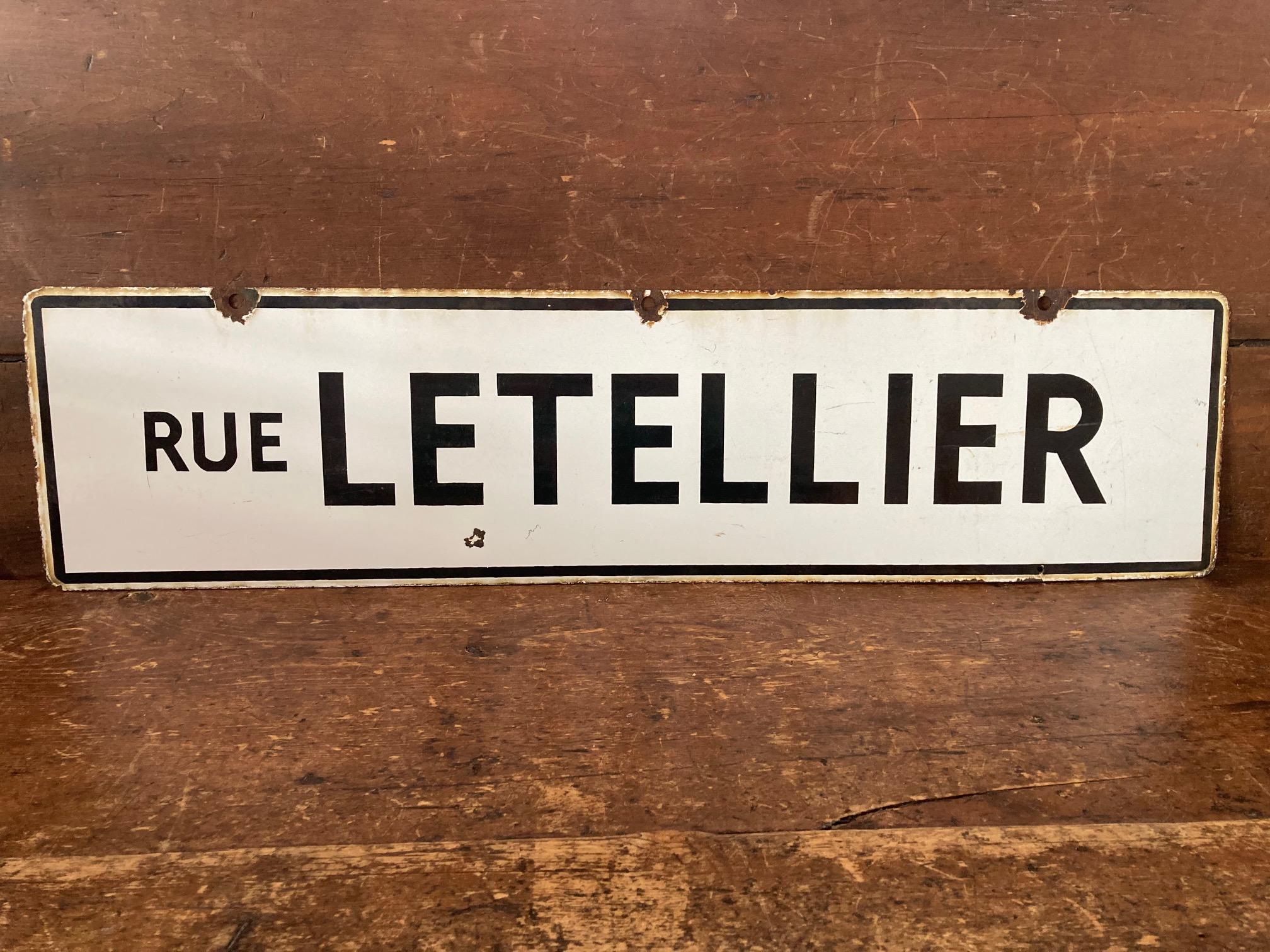 Vintage French Road Sign - Etsy