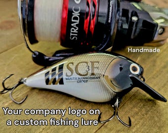 Corporate Logo Fishing Lures – Personalized business Gifts or Tournament Giveaways