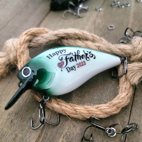 Personalized Father's Day Fishing Lure, Personalized Fishing Gift