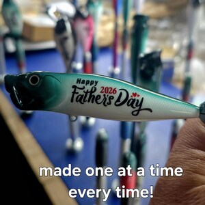 First Fathers Day Personalized Fishing Lure | New Dad Gift for the Dad to be image 6