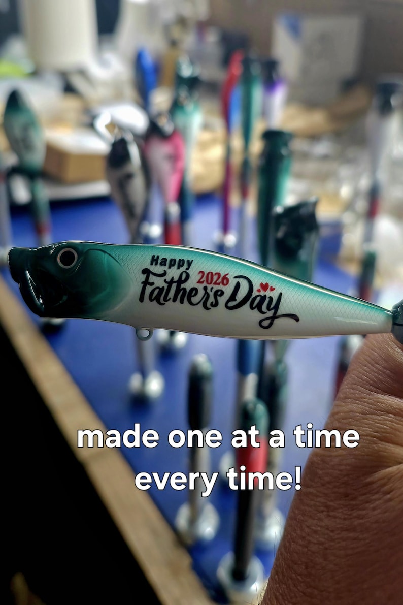 First Fathers Day Personalized Fishing Lure | New Dad Gift for the Dad to be image 6