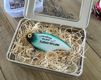Father-in-Law Gift – Hand-Painted Fishing Lure, Ships Fast
