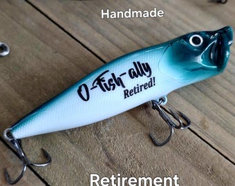 Fishing Retirement Gift: Personalized Lure Retired Fisherman Gift