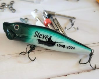Brother Memorial Gift: Personalized Fishing Lure for Loss of a Sibling or Friend