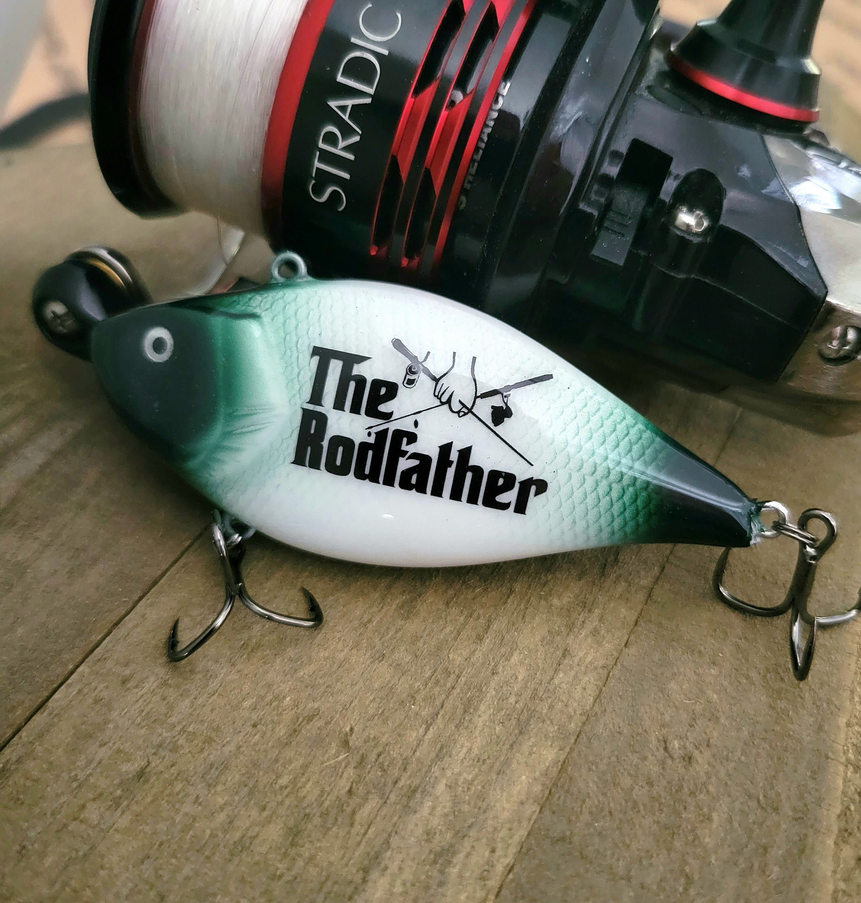 Custom Made Fishing Lure Personalized With Names and Dates. Our