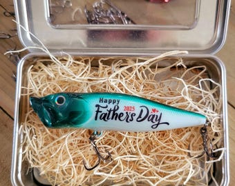 Personalized Father's Day Fishing Lure | Unique Gift from Son or Daughter | Custom Fishing Gift for Dad on Fathers Day |Free Personalization