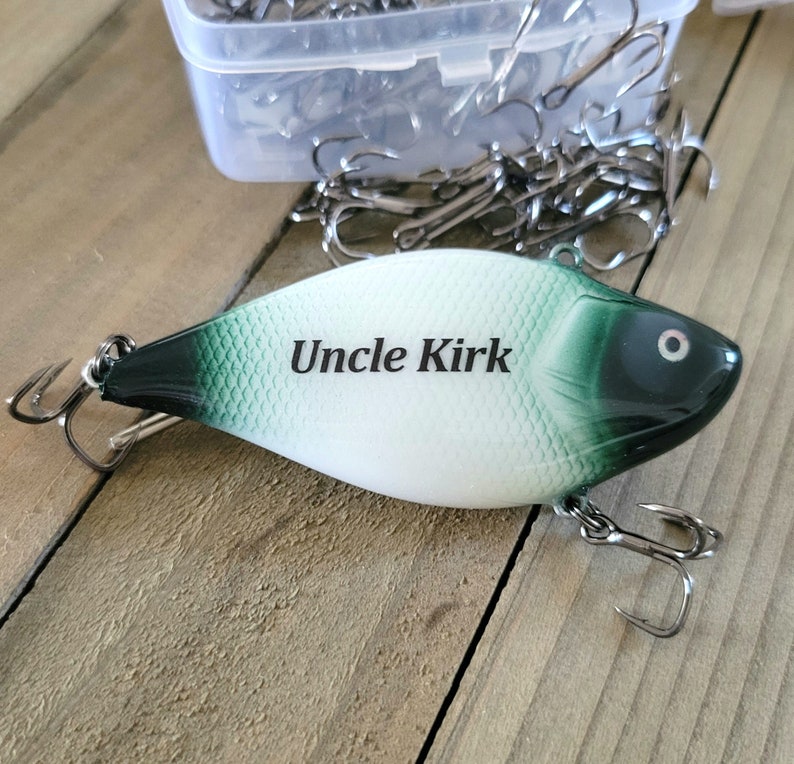 New Fishing Buddy Coming Soon, Baby Reveal Fishing Lure, Fishing Husband Baby Announcement image 2