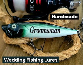 Will You Be My Groomsman Gift – Personalized Fishing Lure Proposal for Fishermen, Groomsman Ask Keepsake from the Groom