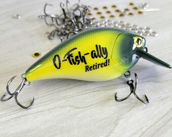 Retirement Gift for Husband – Personalized Fishing Lure from Wife